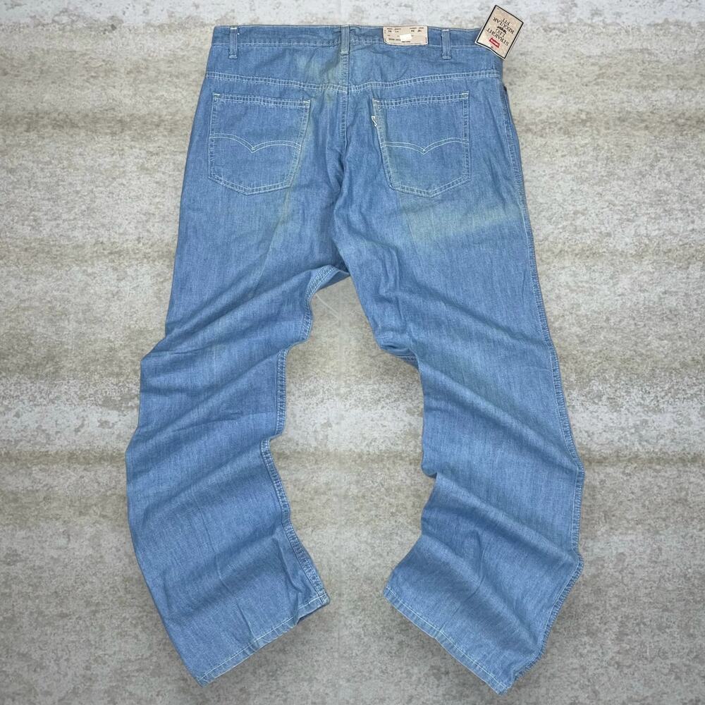 Vintage 90s Levis Jeans 509 38x34 Straight Leg Regular Fit Light Wash NWT